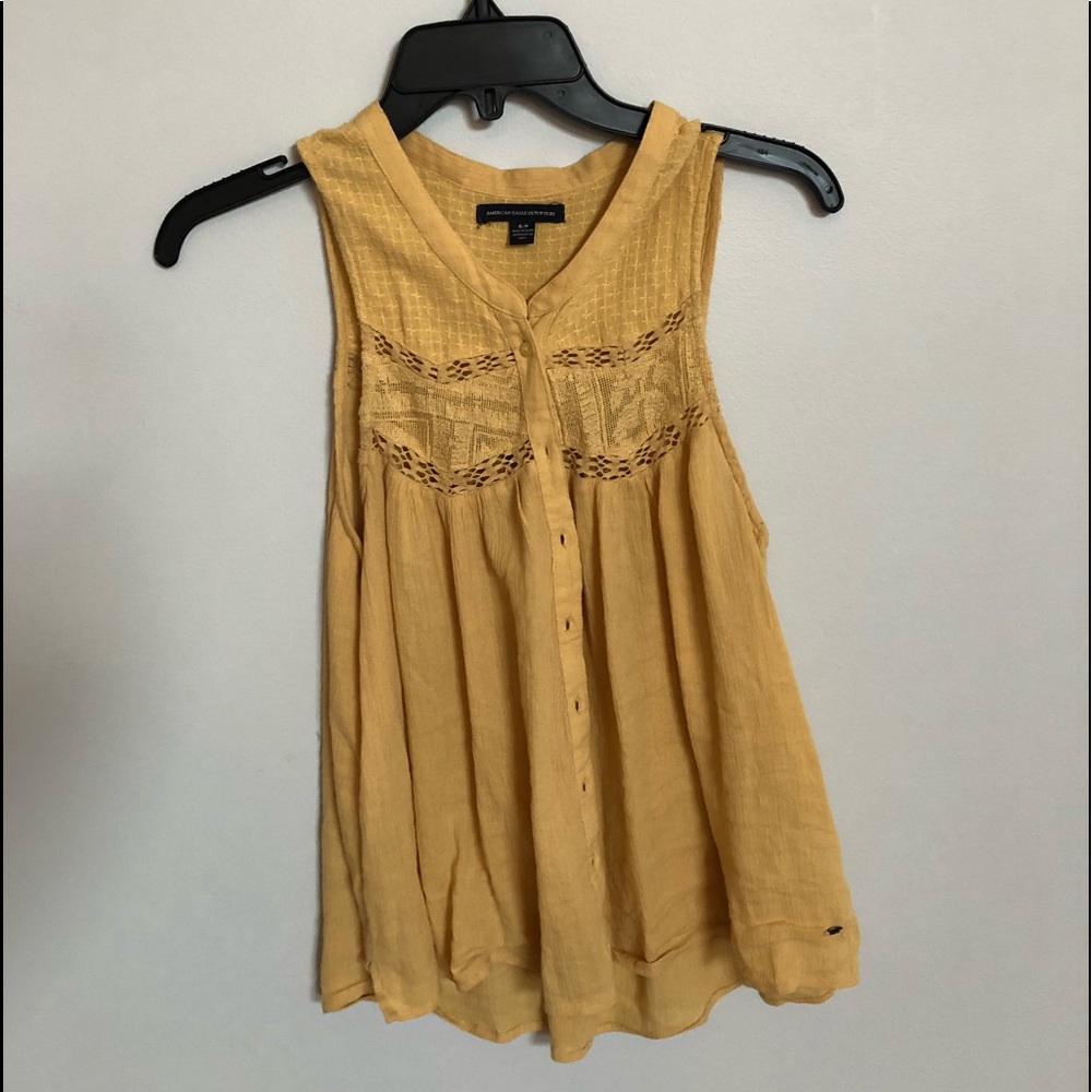 Yellow mustard tank top